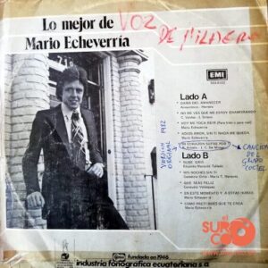 Disco de Vinilo Mario Echeverría - Lo Mejor De Mario Echeverría Vinyl Record