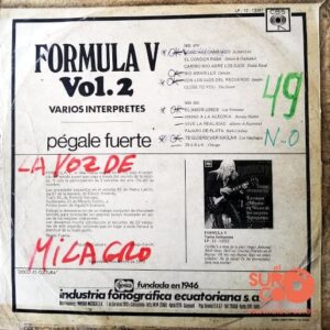 Disco de Vinilo Varios - Fórmula V Vol 2 Vinyl Record