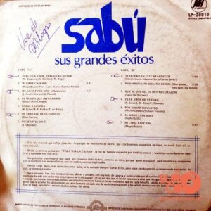 Disco de Vinilo Sabú - Sus Grandes Éxitos Vinyl Record