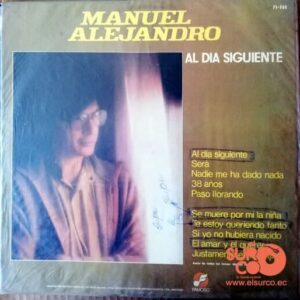 Disco de Vinilo Manuel Alejandro - Al Día Siguiente Vinyl Record