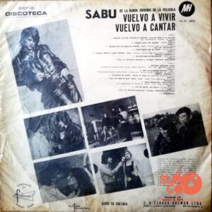 Disco de Vinilo Sabú - Vuelvo A Vivir Vuelvo A Cantar Vinyl Record