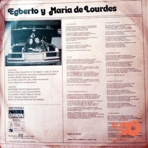 Disco de Vinilo Egberto Y María De Lourdes - Egberto Y María De Lourdes Vinyl Record