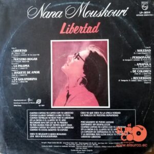 Disco de Vinilo Nana Mouskouri - Libertad Vinyl Record