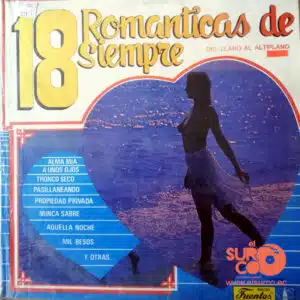 Disco de Vinilo Varios - 18 Románticas De Siempre Vinyl Record