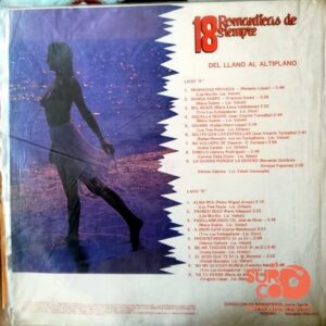 Disco de Vinilo Varios - 18 Románticas De Siempre Vinyl Record