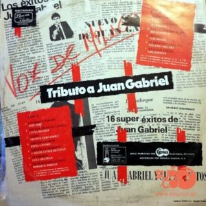 Disco de Vinilo Varios - Tributo A Juan Gabriel Vinyl Record