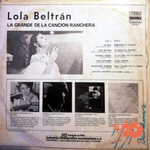 Disco de Vinilo Lola Beltrán - La Grande De La Canción Ranchera Vinyl Record