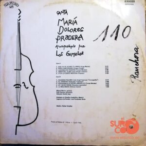 Disco de Vinilo María Dolores Pradera - María Dolores Pradera Acompañada Por “Los Gemelos” Vinyl Record