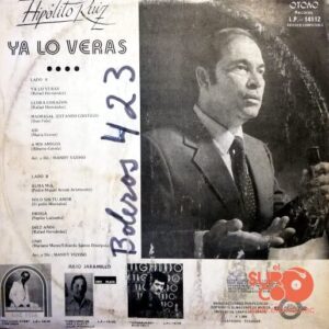 Disco de Vinilo Hipólito Ruiz - Hipólito Ruiz Ya Lo Veras Vinyl Record