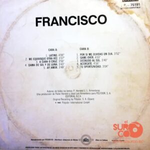 Disco de Vinilo Francisco  - Latino Vinyl Record