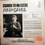 Disco de Vinilo Raphael - Cuando Tu No Estas Vinyl Record