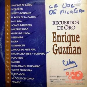 Disco de Vinilo Enrique Guzmán - Recuerdos De Oro Vinyl Record