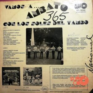 Disco de Vinilo Los Soles Del Tambo - Vamos A…. Ambato Vinyl Record