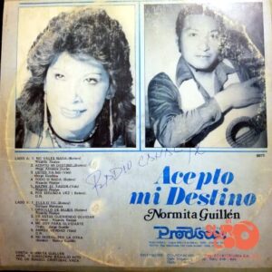 Disco de Vinilo Normita Guillen - Acepto Mi Destino Vinyl Record