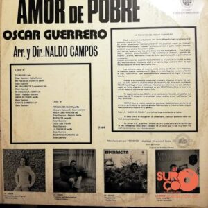 Disco de Vinilo Oscar Guerrero - Amor De Pobre Vinyl Record