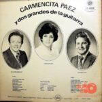 Disco de Vinilo Carmencita Páez Y Dos Grandes De La Guitarra - Carmencita Páez Y Dos Grandes De La Guitarra Vinyl Record