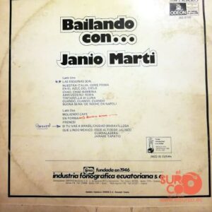 Disco de Vinilo Janio Marti - Bailando Con...Janio Marti Vinyl Record