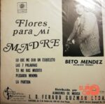 Disco de Vinilo Beto Méndez - Flores Para Mi Madre Vinyl Record