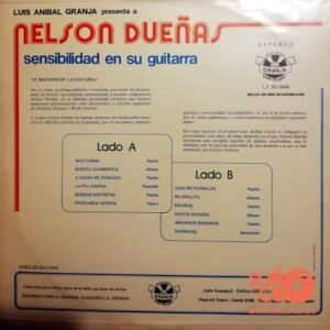 Disco de Vinilo Nelson Dueñas - Sensibilidad En Su Guitarra Vinyl Record