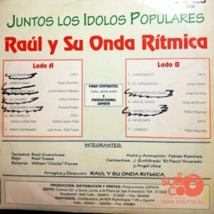 Disco de Vinilo Raúl Y Su Onda Rítmica - Los Ídolos Populares Juntos Vinyl Record