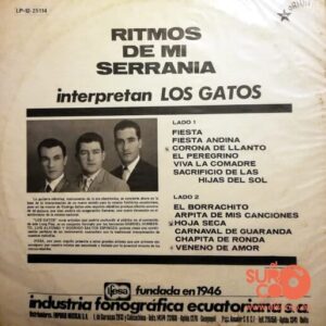 Disco de Vinilo Los Gatos - Ritmos De Mi Ecuador Vinyl Record