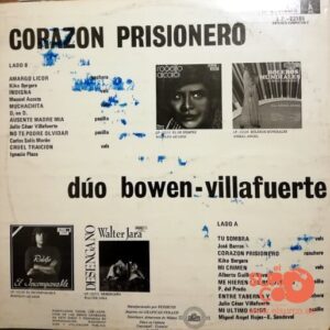 Disco de Vinilo Duo Bowen Villafuerte - Corazon Prisionero Vinyl Record