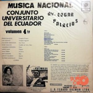 Disco de Vinilo Conjunto Universitario Del Ecuador - Música Nacional Vol. 4 Vinyl Record