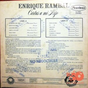 Disco de Vinilo Enrique Rambal - Cartas A Mi Hijo Vinyl Record