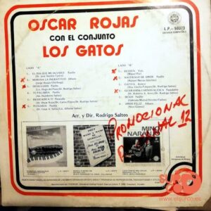 Disco de Vinilo Oscar Rojas - Oscar Rojas Con El Conjunto Los Gatos Vinyl Record