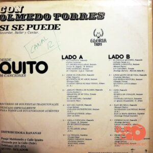 Disco de Vinilo Olmedo Torres - Con Olmedo Torres Si Se Puede Vinyl Record