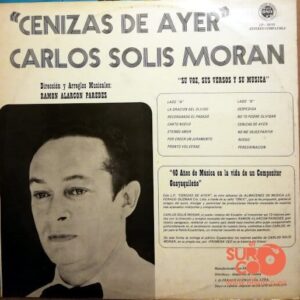 Disco de Vinilo Carlos Solis Moran - Cenizas De Ayer Vinyl Record