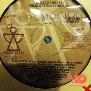 Disco de Vinilo Olmedo Torres - Folklore Ecuatoriano Vinyl Record