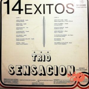 Disco de Vinilo Trío Sensación - 14 Éxitos Vinyl Record