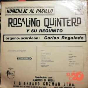 Disco de Vinilo Rosalino Quintero  - Homenaje Al Pasillo Vinyl Record