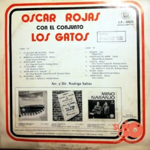 Disco de Vinilo Oscar Rojas - Oscar Rojas Con El Conjunto Los Gatos Vinyl Record