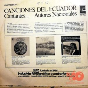Disco de Vinilo Varios - Canciones Del Ecuador Vinyl Record