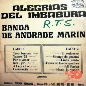 Disco de Vinilo Banda Andrade Marín - Alegrías Del Imbabura Vol. 1 Vinyl Record