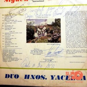 Disco de Vinilo Duo Los Hnos Yacelga - Siguen Los Éxitos. Vinyl Record