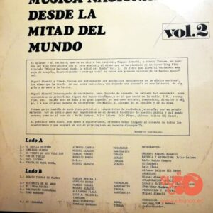 Disco de Vinilo Olmedo Torres Y Miguel Almachi - Música Nacional Desde La Mitad Del Mundo Vol. 2 Vinyl Record