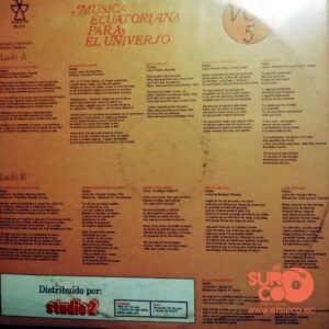 Disco de Vinilo Victor Cuadros - Música Ecuatoriana Para El Universo Vol. V Vinyl Record