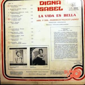 Disco de Vinilo Digna Isabel - La Vida Es Bella Vinyl Record