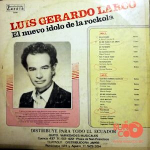 Disco de Vinilo Luis Gerardo Larco - El Nuevo Ídolo De La Rockola Vinyl Record