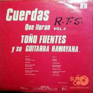 Disco de Vinilo Toño Fuentes Y Su Guitarra Hawaiana - Cuerdas Que Lloran Vol. III Vinyl Record