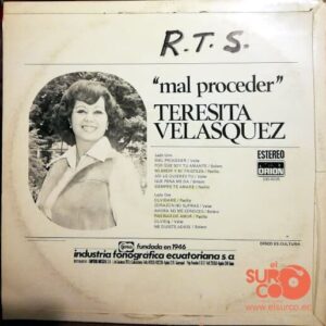 Disco de Vinilo Teresita Velásquez - Mal Proceder Vinyl Record