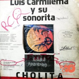 Disco de Vinilo Luis Carmilema Y Su Sonorita - Cholita Vinyl Record
