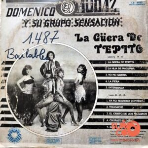 Disco de Vinilo Doménico El Audaz Y Su Grupo Sensación - La Guerra De Tepito Vinyl Record