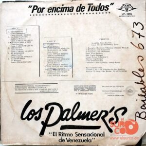 Disco de Vinilo Los Palmer’s - Por Encima De Todos Vinyl Record