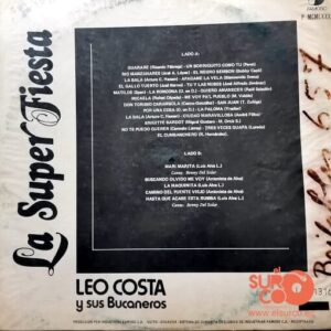 Disco de Vinilo Leo Costa Y Sus Bucaneros - La Super Fiesta Vinyl Record