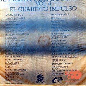 Disco de Vinilo El Cuarteto Impulso - De Fiesta Por Colombia Vol 4 Vinyl Record