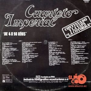 Disco de Vinilo Cuarteto Imperial - De 4 A 90 Años Vinyl Record
